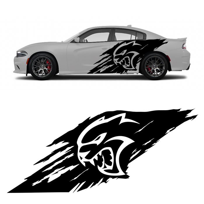 Dodge Hellcat - demonology hellcat classic decal