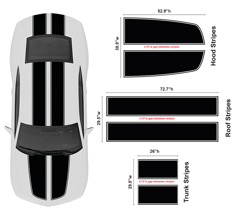 2010-2021 Camaro Rally Stripes